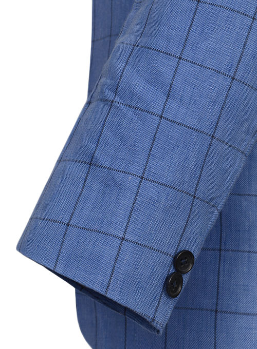 Italian Master Blue Linen Jacket