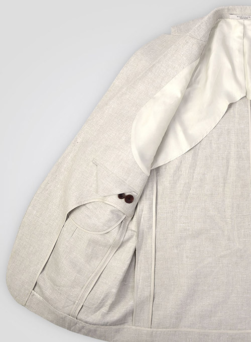 Italian Meadow Unstructured Linen Jacket - Click Image to Close