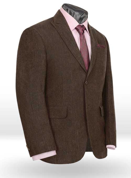 Italian Ramp Brown Linen Jacket