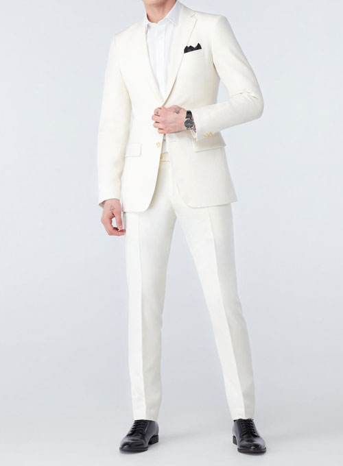 Ivory Wool Suit - Click Image to Close