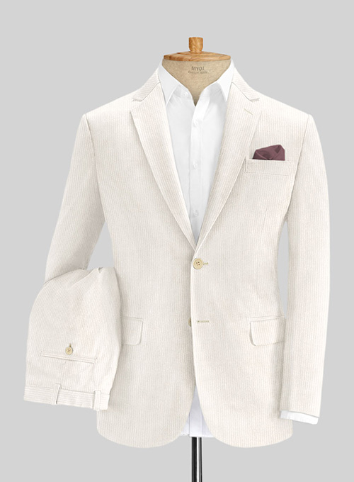 Ivory Corduroy Suit