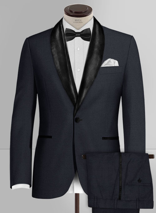 James Bond Skyfall Blue Wool Tuxedo Suit