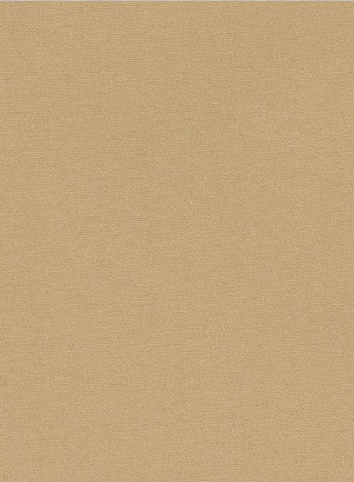 Khaki Feather Cotton Canvas Stretch Suit - Click Image to Close