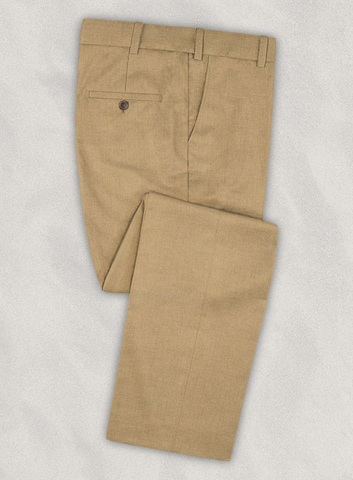 Khaki Flannel Wool Suit - Click Image to Close