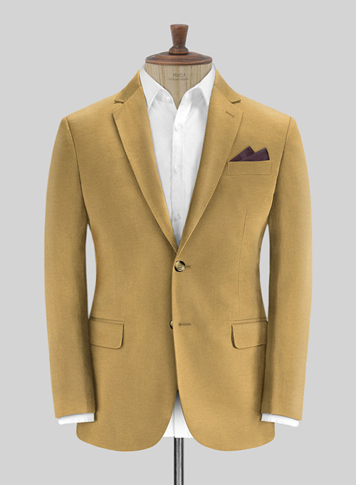 Khaki Stretch Chino Suit - Click Image to Close