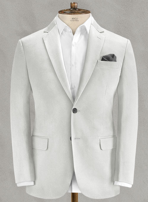 Light Gray Stretch Chino Suit - Click Image to Close