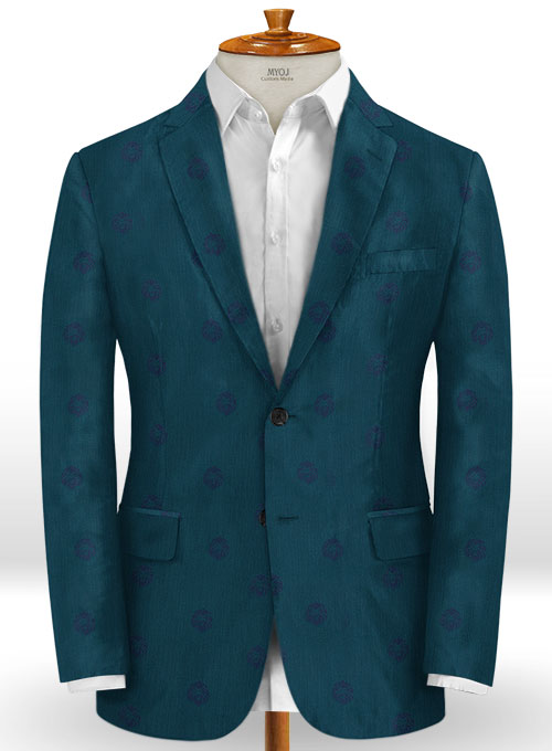 Lion Dark Teal Wool Suit