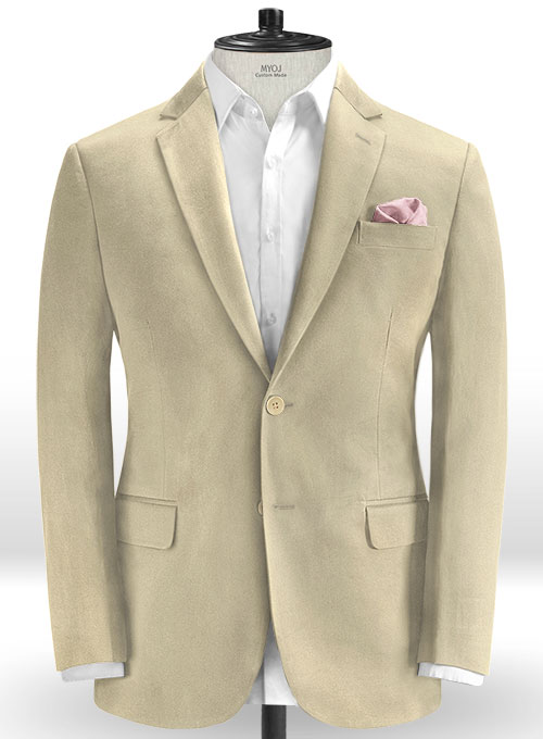 Light Khaki Stretch Chino Suit