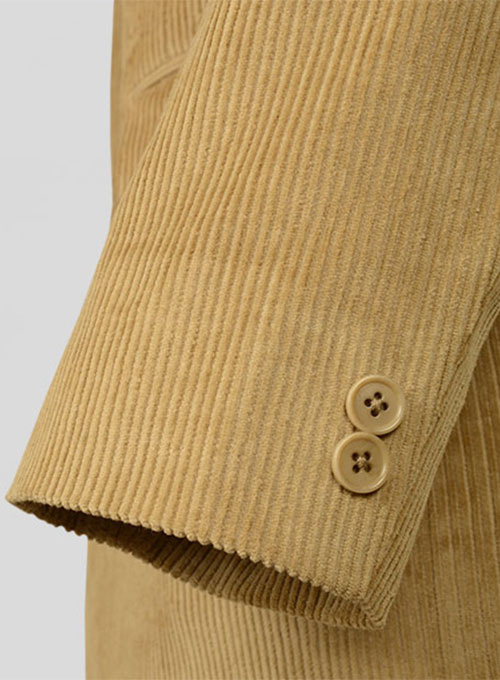 Lt Khaki Thick Corduroy Jacket