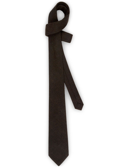 Tweed Tie - Deep Brown