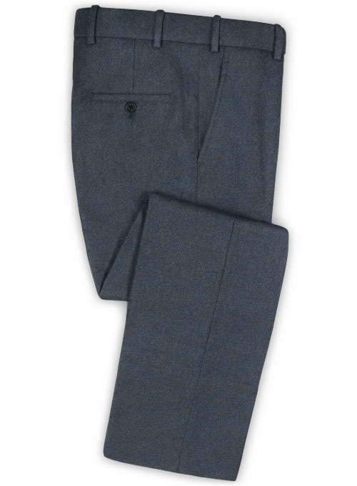 Light Weight Bond Blue Tweed Pants - 32R