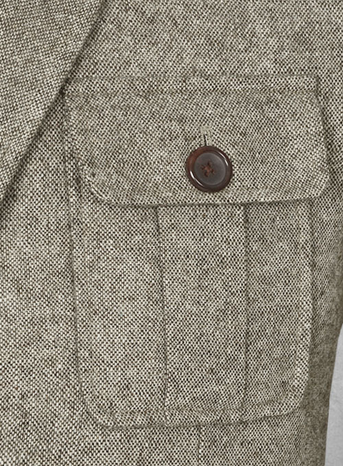Light Weight Brown Tweed Danish Style Sports Coat - Click Image to Close