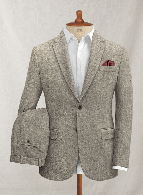 Light Weight Brown Tweed Suit