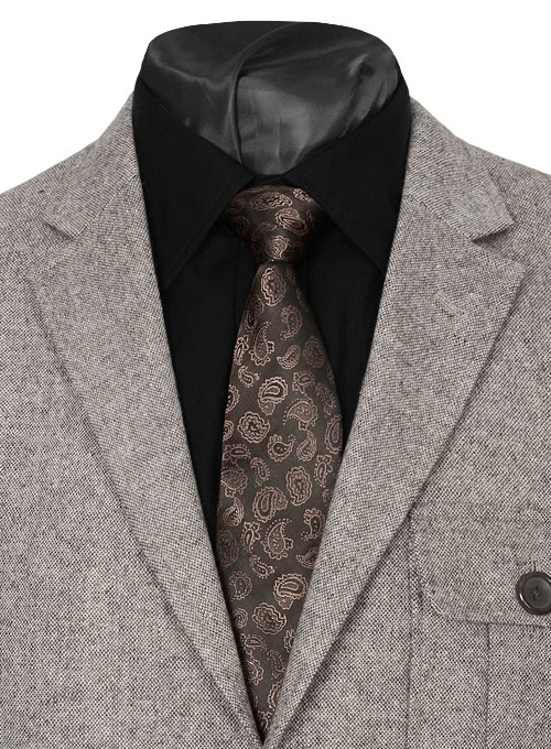 Light Weight Brown Tweed Danish Style Sports Coat - Click Image to Close