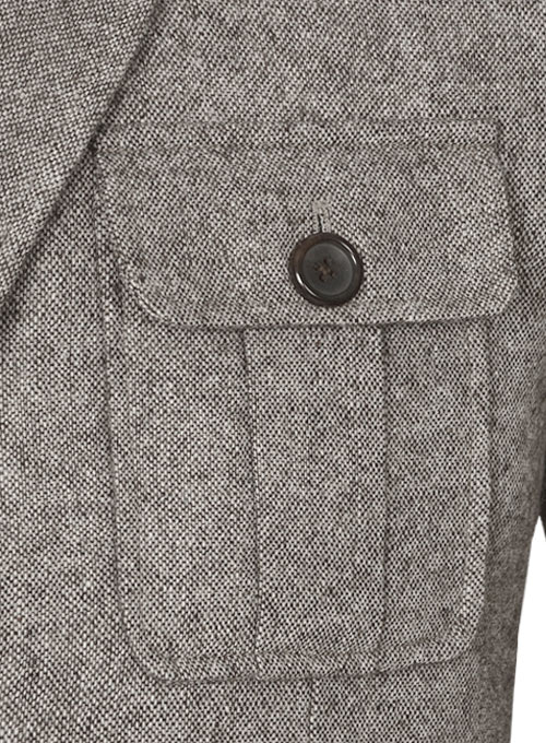 Light Weight Brown Tweed Danish Style Sports Coat - Click Image to Close