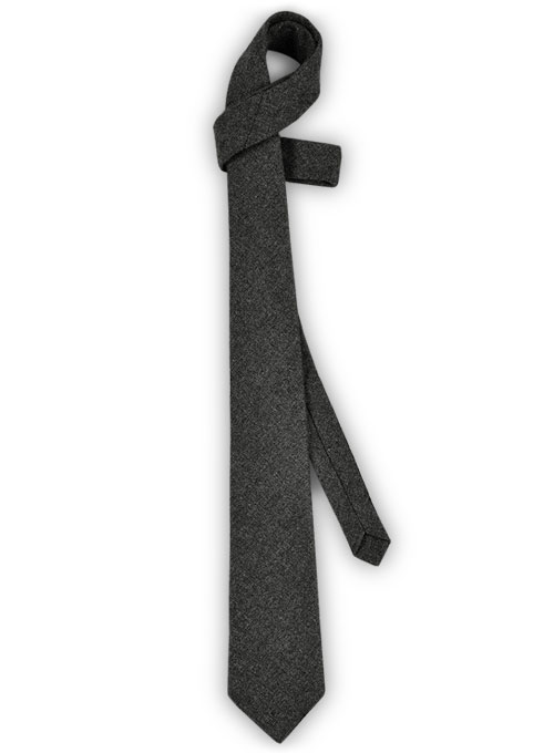 Tweed Tie - Light Weight Charcoal