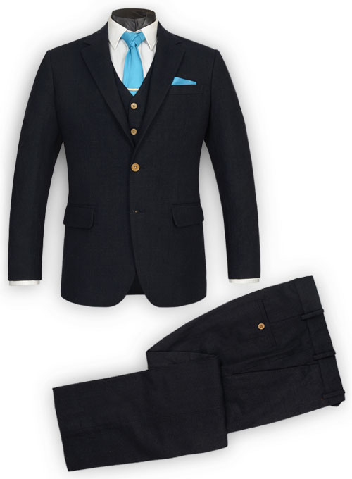 Light Weight Deep Blue Tweed Suit