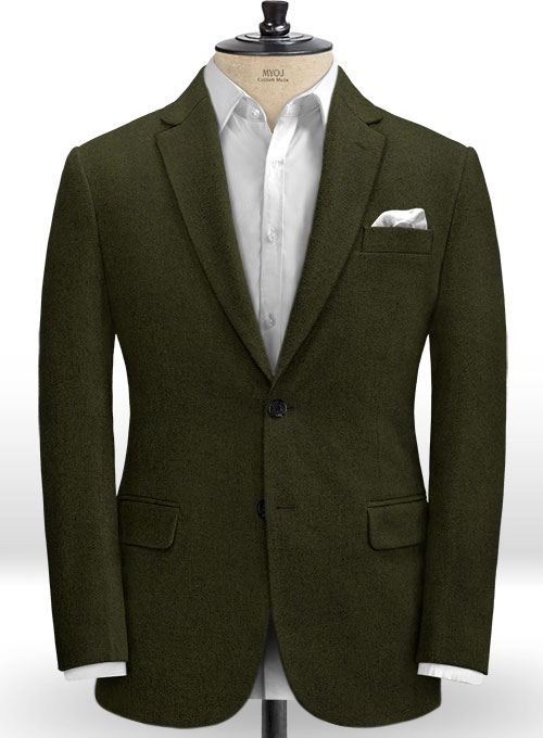 Light Weight Dark Green Tweed Suit - Click Image to Close