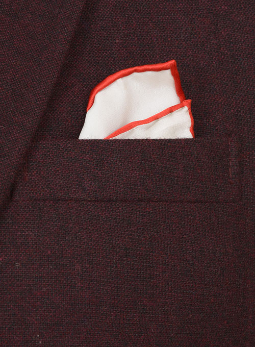 Light Weight Dark Maroon Tweed Jacket