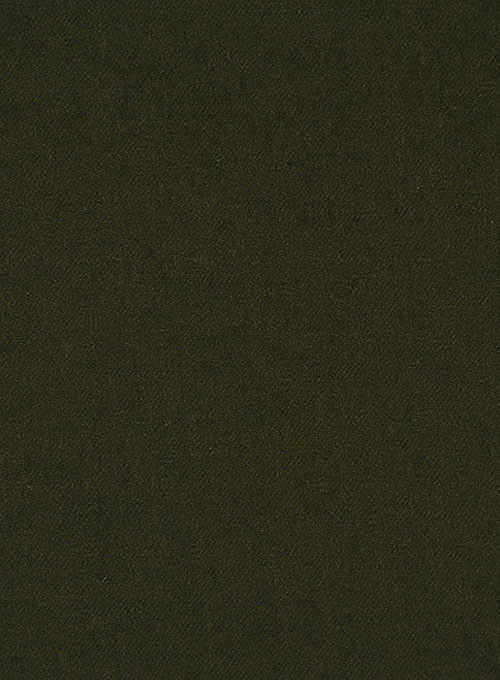 Light Weight Dark Green Tweed Pea Coat - Click Image to Close