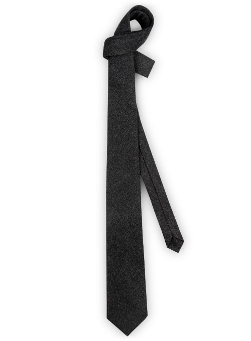 Tweed Tie - Hamburg Charcoal - Click Image to Close