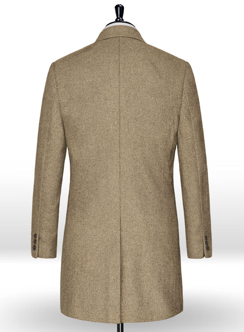 Light Weight Light Brown Tweed Overcoat