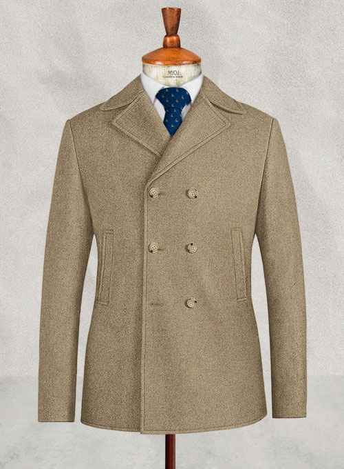 light brown peacoat