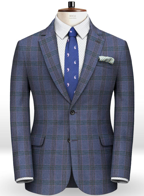 Light Weight Mallow Blue Tweed  Suit