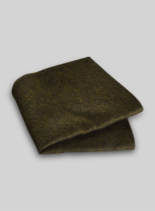 Tweed Pocket Square - Melange Green