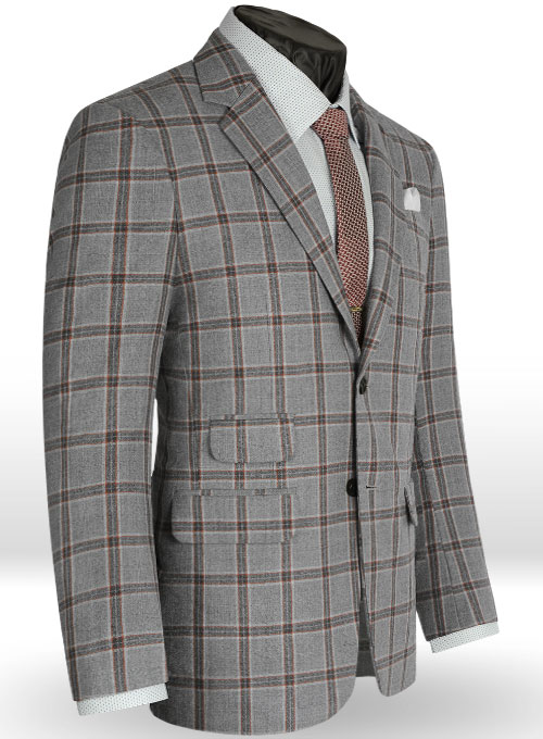 Light Weight Southrail Gray Tweed Jacket