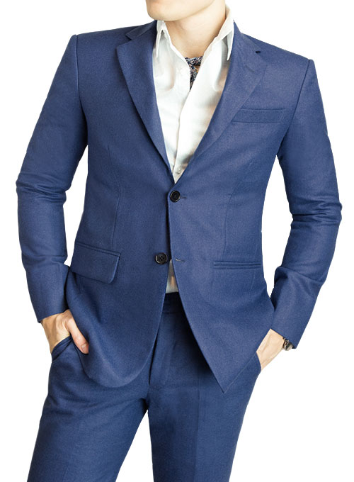 Light Weight Spring Blue Tweed Suit