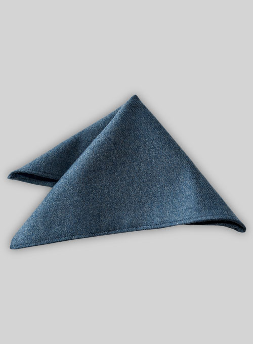 Tweed Pocket Square - Turkish Blue
