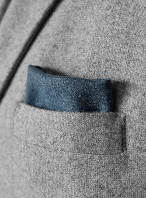 Tweed Pocket Square - Turkish Blue
