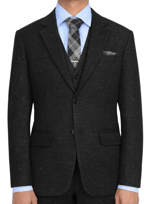 Light Weight Twilight Black Tweed Suit