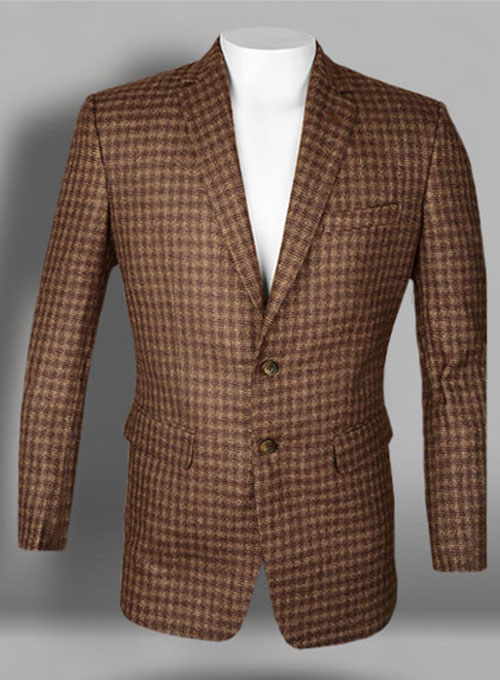To : Measure For Women, Tweed & MakeYourOwnJeans® Men Brown Maze Made Custom Jeans Jacket