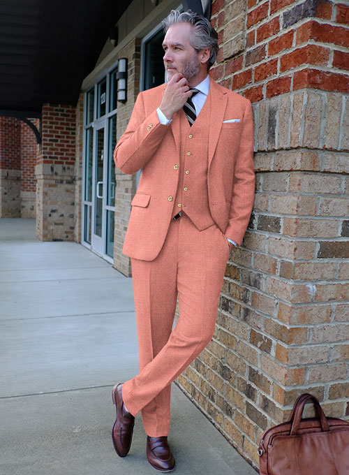 Melange Melon Tweed Suit