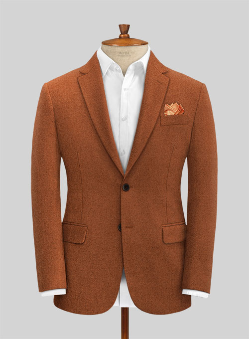 Melange Rust Tweed Suit - Click Image to Close