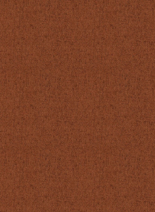 Melange Rust Tweed Pea Coat - Click Image to Close