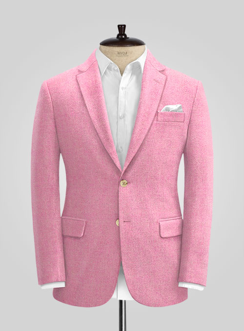 Melange Spring Pink Tweed Suit : Made To Measure Custom Jeans For 