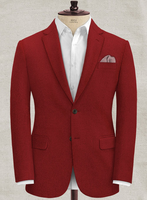 Melange Titan Red Tweed Suit