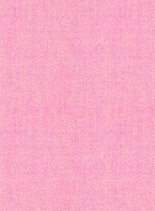 Melange Spring Pink Tweed Pea Coat - Click Image to Close