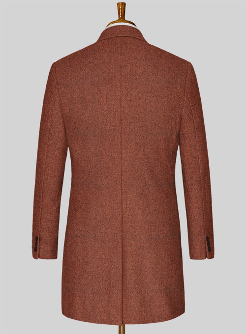 Melange Titan Rust Tweed Overcoat