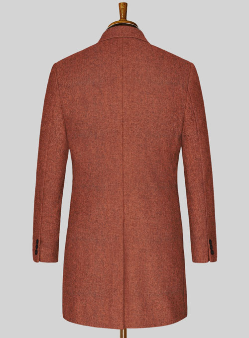 Melange Titan Rust Tweed Overcoat