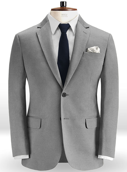 Mid Gray Peach Finish Chino Suit