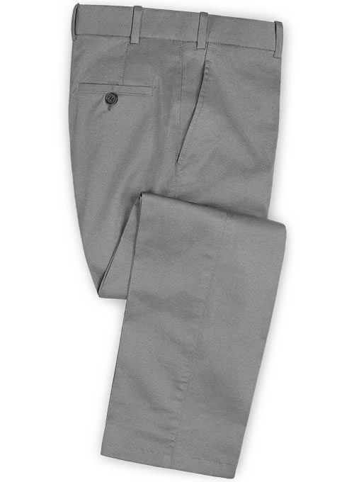 Mid Gray Peach Finish Chino Suit