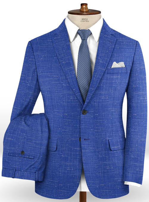Mystic Cobalt Blue Wool Suit