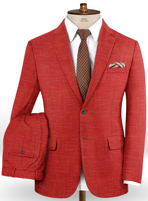 Mystic Red Wool Suit : Made To Measure Custom Jeans For Men & Women ...