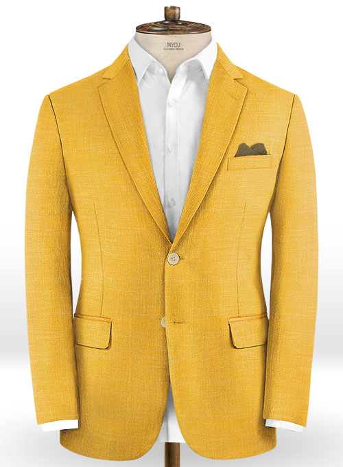 Mystic Yellow Wool Suit