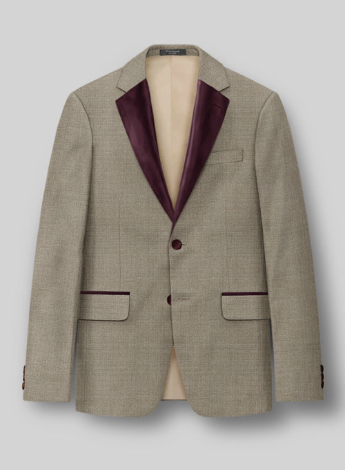 Napolean Infantary Khaki Wool Tuxedo Suit