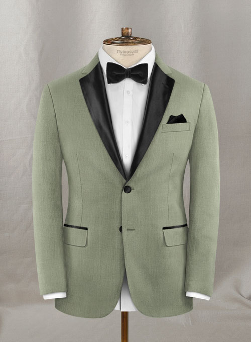 Napolean Cadet Green Wool Tuxedo Suit